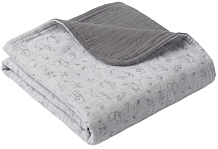 Плед Lappetti муслиновый двухсторонний МП05 МП05/5 Кролик Лаппин серый