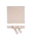 Плед с поясом НаследникЪ выжанова Оригами р. 95х95 НВ-МТ-067 натуральный