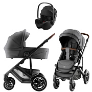 Коляска 3 в 1 Britax Roemer Smile 5Z Style и автокресло Baby-Safe Pro Space Black Mineral Grey