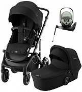 Коляска 4 в 1 Britax Roemer Smile 5Z и автокресло Baby-Safe Pro Style Sage green + Vario Base 5Z Space Black