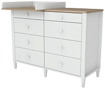 Комод Lunna Astin МДФ органайзер белый дуб