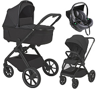 Детская коляска 3 в 1 Espiro Clodi и автокресло Pi Graphite 10 trendy black