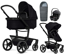 Детская коляска 3 в 1 Joolz Day 5 и автокресло Britax Roemer Baby-Safe Pro Style Carbon Black + конверт в подарок Space black