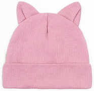 Чепчик (шапочка) AmaroBaby Fashion Cat New ЧЗ розовый 38