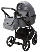Детская коляска Adamex Nola 3 в 1 N-PS86 (Т.СЕР + Т.СЕР. ПЕРЛ. КОЖА)