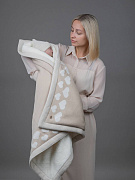 Плед НаследникЪ Выжанова Любимое печенье утепленный 95х95 НВ-МТ-043 бежевый