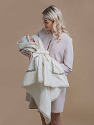 Плед с поясом д/м НаследникЪ Выжанова 95х95 см 01073-02001-048 натуральный