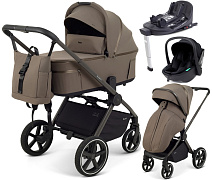 Детская коляска Rant Falcon X 4 в 1 RA126 с автокреслом Miro Black и базой Mocca