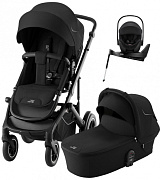 Коляска 4 в 1 Britax Roemer Smile 5Z и автокресло Baby-Safe Pro Space Black + Vario Base 5Z Space Black