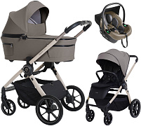 Детская коляска 3 в 1 Espiro Yoga 2026 и автокресло Pi Beige 209 meditation breze