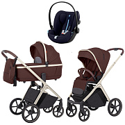 Коляска Carrello Vector CRL-6550 и автокресло Cybex Cloud G i-Size Ocean Blue Plus 3 в 1 Sienna Beige