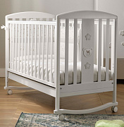 Детская кроватка Pali Little Baby (Little Royal B) 125х65см белый/серо-песочный