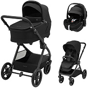 Коляска детская Maxi-Cosi Oxford Plus 3 в 1 с автокреслом Pebble 360 Pro Twillic Black 1978390110 PlusTwillic Black/Черный