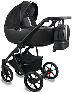 Детская коляска Bexa Air 2 в 1 07 черная кожа+серебряный
