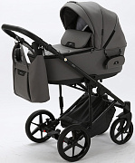 Детская коляска Adamex Zico Deluxe 3 в 1 Z-SA04 СВ.СЕР.ПЕРЛ КОЖА