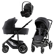 Коляска 3 в 1 Britax Roemer Smile 5Z Style и автокресло Baby-Safe Pro Space Black Carbon Black