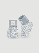 Пинетки Mjolk Леопард серо-голубой