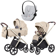 Коляска Carrello Vector CRL-6550 и автокресло Cybex Cloud G i-Size Fog Grey 3 в 1 Seashell Beige