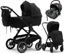 Коляска Agex Prima Pro 3 в 1 с автокреслом i-Safe Black APP626 Black (Черный)