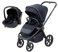 Детская прогулочная коляска Rant Flex Color с автокреслом Miro Black Midnight Black