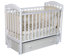 Детская кроватка Антел Алита 4 (маятник поперечный) 120x60 см белый