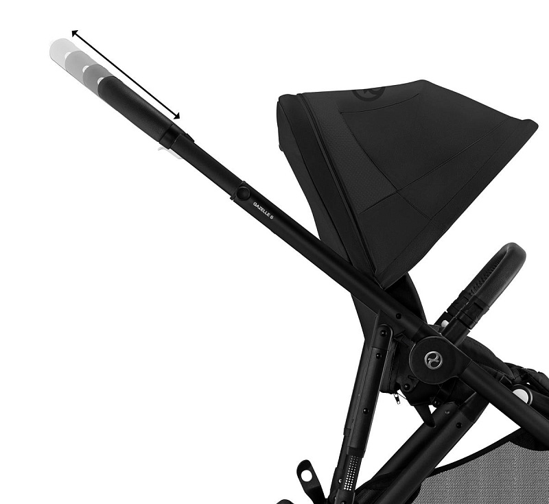 Коляска 2 в 1 Cybex Gazelle S BLK Moon Black