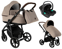 Детская коляска Roan Esso 2025 3 в 1 с автокреслом Pituso Santiso Pro Black ESS110/1 Hazel/Black