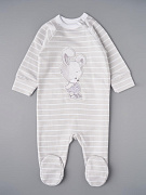 Комбинезон на молнии Little Star Зайка Малыш 0208 (ЧЗ-мз) серая полоска 74
