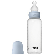 Бутылочка для кормления Bibs с силиконовой соской, средний поток, 270 мл 50171231 Baby Blue