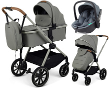 Детская коляска Rant Moss Prime 3 в 1 с автокреслом Miro Graphite Grey