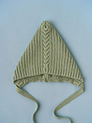 Шапочка вязаная Little Star Эльф 8558 (ЧЗ-нк) серо-зеленый 38