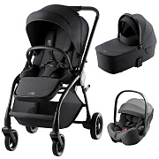 Коляска 3 в 1 Britax Roemer RIO Style и автокресло Baby-Safe PRO Style Mineral Grey Carbon Black