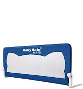 Барьер для кровати BabySafe Ушки 180х42 синий