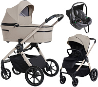 Детская коляска 3 в 1 Espiro Yoga 2026 и автокресло Pi Graphite 219 assana lotos voice of nature