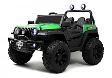 Детский электромобиль RiverToys C555CC 4WD зеленый глянец