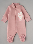 Комбинезон Little Star со стойкой на кнопках 2335 лапочка дочка, пудровый 74