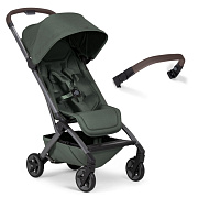Детская прогулочная коляска Joolz Aer 2 с бампером Forest green/Mid Brown Carbon
