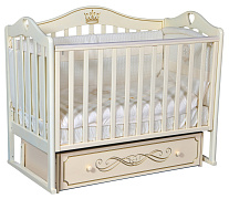 Детская кроватка Антел Karolina 55 универсальный маятник с ящиком слоновая кость