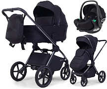 Детская коляска Rant Falcon Soft Therm 3 в 1 с автокреслом Evomax Black Black