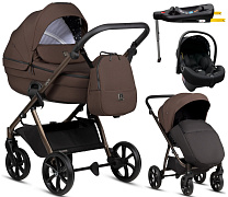 Детская коляска Tutis Uno 6 Plus Essential collection 4 в 1 с автокреслом Elo Lux EduSky Black и базой 1602147 Tiramissu с сумкой