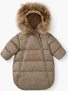 Комбинезон детский Happy baby 89143-0 ЧЗ бежевый (буквы) / beige (letters) 56