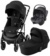 Коляска 3 в 1 Britax Roemer Smile 5Z и автокресло Baby-Safe Core Midnight Grey Space Black