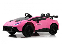 Детский электромобиль RiverToys Lamborghini Huracan STO розовый
