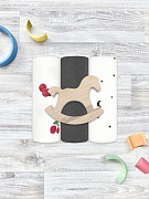 Пелёнки Mjolk трикотажные 3 шт 120х85 см Брусника/Steel Grey/Ночное Небо