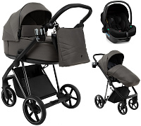 Детская коляска Roan Sol Luxury 3 в 1 с автокреслом Tutis Elo Lux Black RSL/4051 Taupe/Nikiel