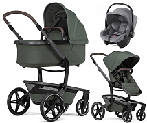 Детская коляска 3 в 1 Joolz Day 5 и автокресло Baby-Safe Core Frost Grey Forest Green