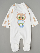 Комбинезон на молнии Little Star Совенок 0208 (ЧЗ-мз) крем 62