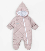 Комбинезон демисезонный AmaroBaby Elf стеганый ЧЗ лавандово-серый 62