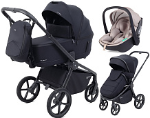 Детская коляска Rant Flex Therm Soft 3 в 1 с автокреслом Miro Beige Midnight Black