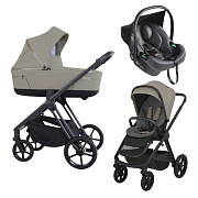 Детская коляска 3 в 1 Espiro Miloo 2025 и автокресло Pi Graphite 217 cashmere gray / Графитовый (Graphite 117)